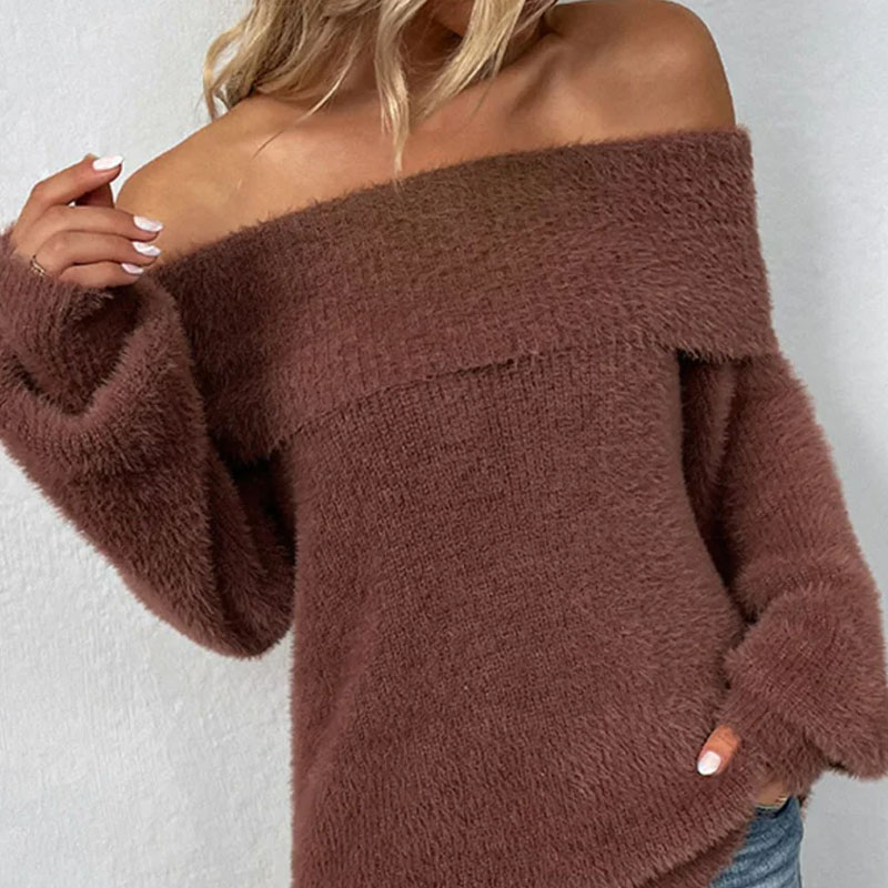 Off-shoulder Sexy Women's  Sweater